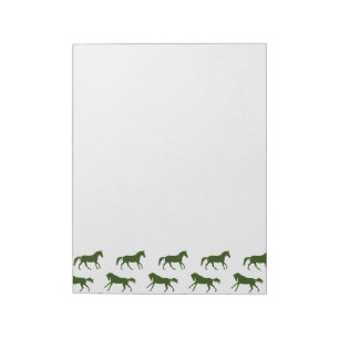 Patroon voor marinesoorten en Hunter Galloping Hor Notitieblok