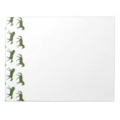 Patroon voor marinesoorten en Hunter Galloping Hor Notitieblok (Voorkant)