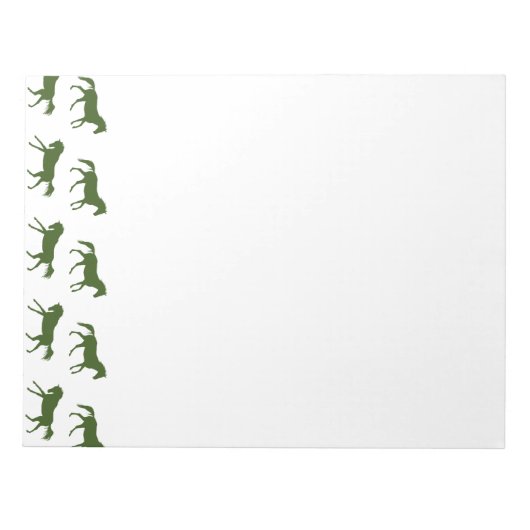 Patroon voor marinesoorten en Hunter Galloping Hor Notitieblok (Voorkant)