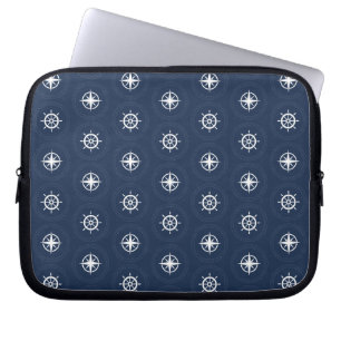 Patroon voor maritieme gereedschappen laptop sleeve
