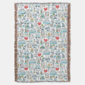 Patroon voor medisch ontwerp deken (Voorkant Verticaal)