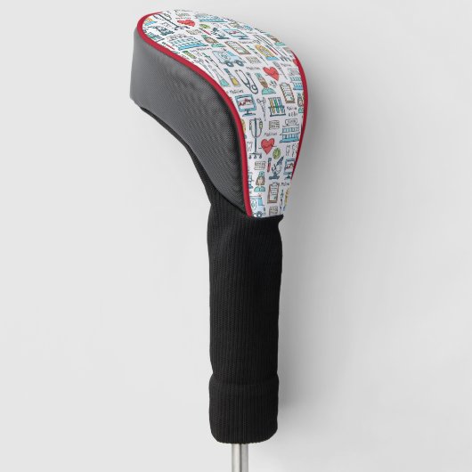 Patroon voor medisch ontwerp golfheadcover (Schuin)
