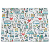 Patroon voor medisch ontwerp groot cadeauzakje (Voorkant)