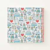 Patroon voor medisch ontwerp notitieboek (Achterkant)