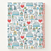 Patroon voor medisch ontwerp notitieboek (Achterkant)