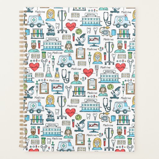 Patroon voor medisch ontwerp planner (Voorkant)