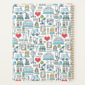 Patroon voor medisch ontwerp planner (Achterkant)