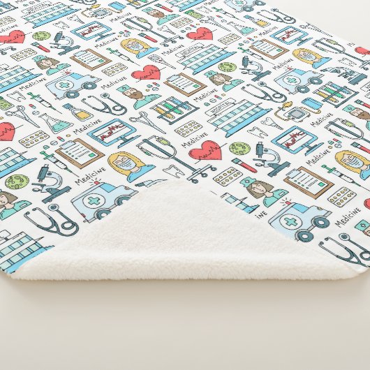 Patroon voor medisch ontwerp sherpa deken (3/4)