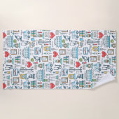 Patroon voor medisch ontwerp strandlaken (Voorkant)