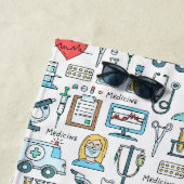 Patroon voor medisch ontwerp strandlaken (In situ)