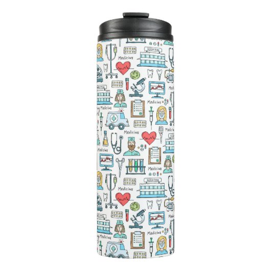 Patroon voor medisch ontwerp thermosbeker (Voorkant)