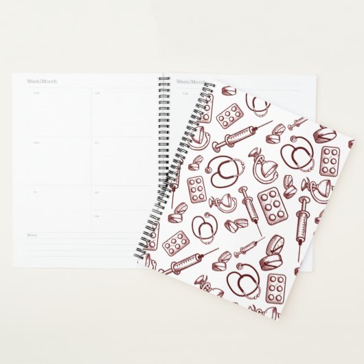 Patroon voor medische beroepen planner (Display)