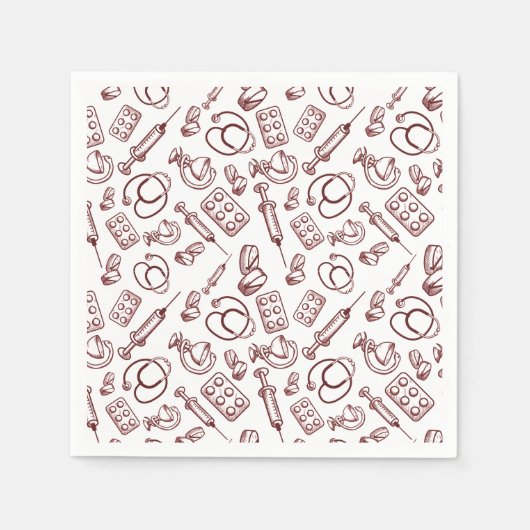 Patroon voor medische beroepen servet (Voorkant)