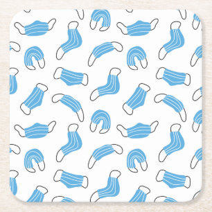 Patroon voor medische maskers kartonnen onderzetters