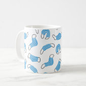 Patroon voor medische maskers koffiemok (Voorkant links)