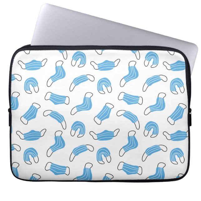 Patroon voor medische maskers laptop sleeve (Voorkant)