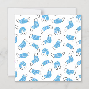 Patroon voor medische maskers magnetische uitnodiging