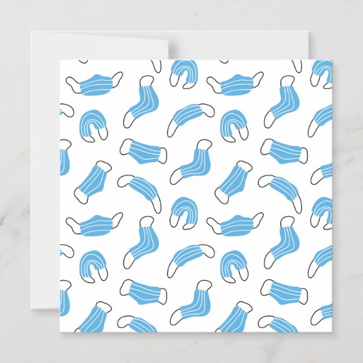 Patroon voor medische maskers magnetische uitnodiging (Voorkant)