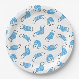 Patroon voor medische maskers papieren bordje