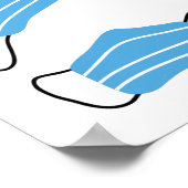 Patroon voor medische maskers poster (Hoek)