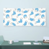 Patroon voor medische maskers spandoek (Beurs)