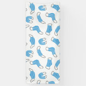 Patroon voor medische maskers spandoek (Verticaal)