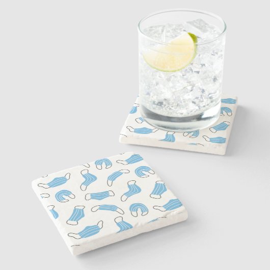 Patroon voor medische maskers stenen onderzetter (Zijkant)