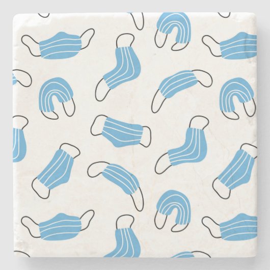 Patroon voor medische maskers stenen onderzetter (Voorkant)