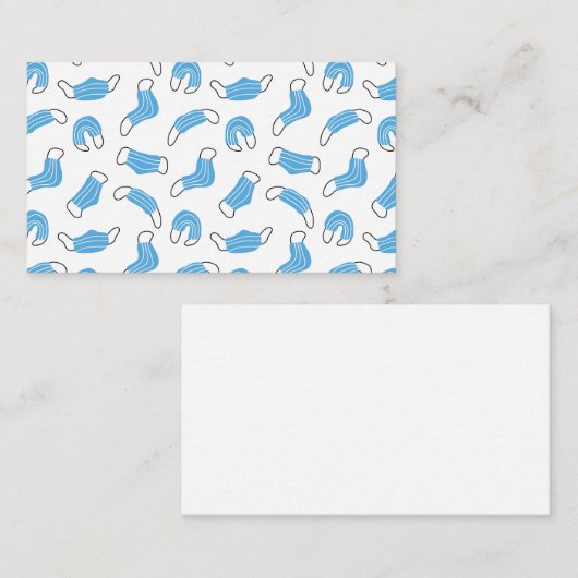 Patroon voor medische maskers visitekaartje (Voorkant / Achterkant)