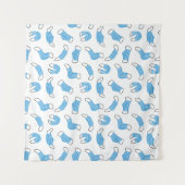 Patroon voor medische maskers wandkleed (Voorkant (horizontaal))