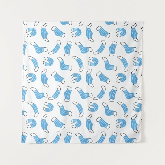 Patroon voor medische maskers wandkleed (Voorkant (horizontaal))