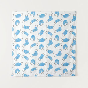 Patroon voor medische maskers wandkleed