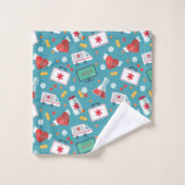 Patroon voor medische pictogrammen bad handdoek (Wasdoekje)