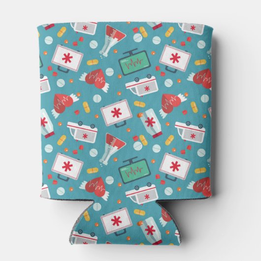 Patroon voor medische pictogrammen blikjeskoeler (Achterkant)