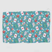 Patroon voor medische pictogrammen golfhanddoek (Horizontaal)