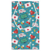 Patroon voor medische pictogrammen klein cadeauzakje (Achterkant)