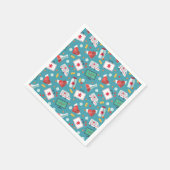 Patroon voor medische pictogrammen servet (Hoek)