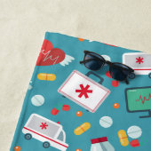 Patroon voor medische pictogrammen strandlaken (In situ)