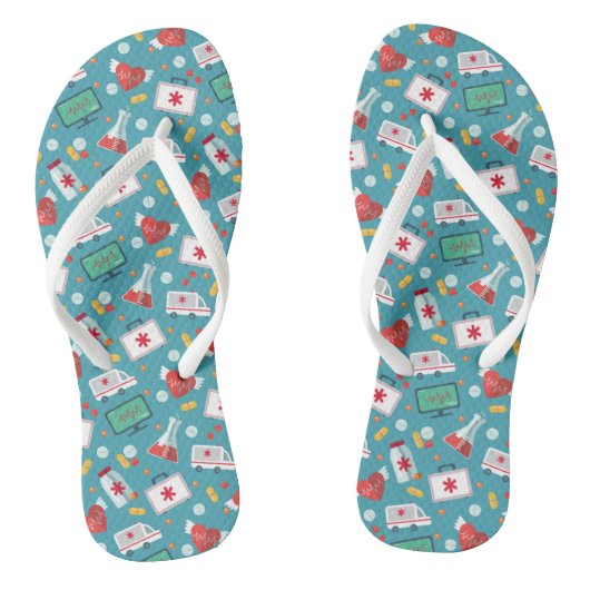 Patroon voor medische pictogrammen teenslippers (Voetbed)