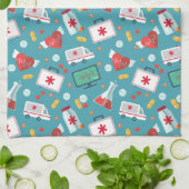 Patroon voor medische pictogrammen theedoek (Gevouwen)