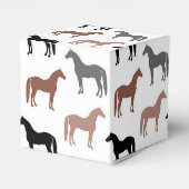 Patroon voor meerkleurige paarden bedankdoosjes (Achterkant)