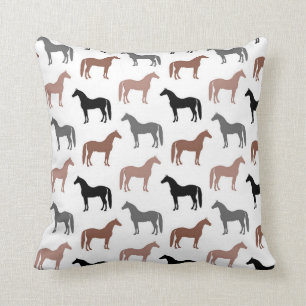 Patroon voor meerkleurige paarden kussen