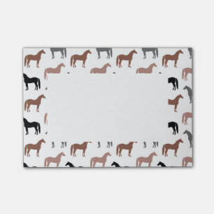 Patroon voor meerkleurige paarden post-it® notes