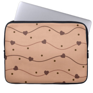 Patroon voor melkharskoorts laptop sleeve