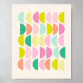 Patroon voor moderne geometrische vormen van Brigh Poster (Voorkant)