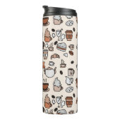 Patroon voor objecten in theewinkels en koffie thermosbeker (Geroteerd rechts)