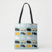 Patroon voor onbewerkte katten tote bag (Voorkant)