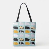 Patroon voor onbewerkte katten tote bag (Achterkant)