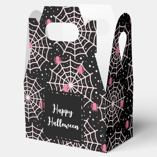 Patroon voor ongebruikte kobussen en spinnen bedankdoosjes (Geopend)