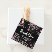 Patroon voor ongebruikte kobussen en spinnen bedankjes labels (In situ)